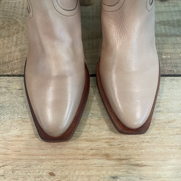 Free People Sunday Saloon Ankle Boots in Tan NEW Size 8 - Picture 11 of 13